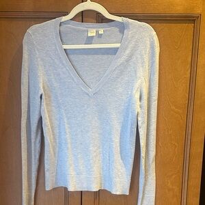 Twin Light Blue V-Neck Sweater